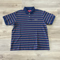 Supreme Washed Stripe Polo Navy