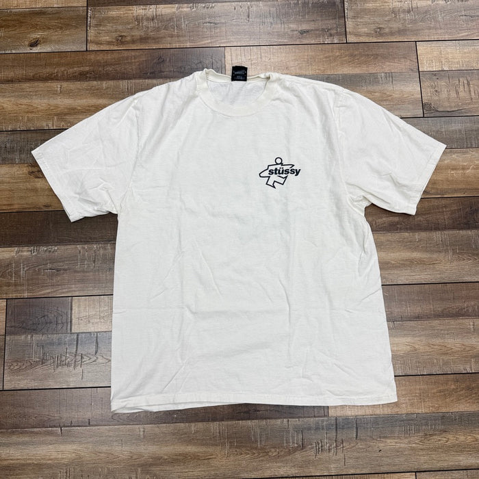 Surf Size Pigment Dyed T-Shirt Off White