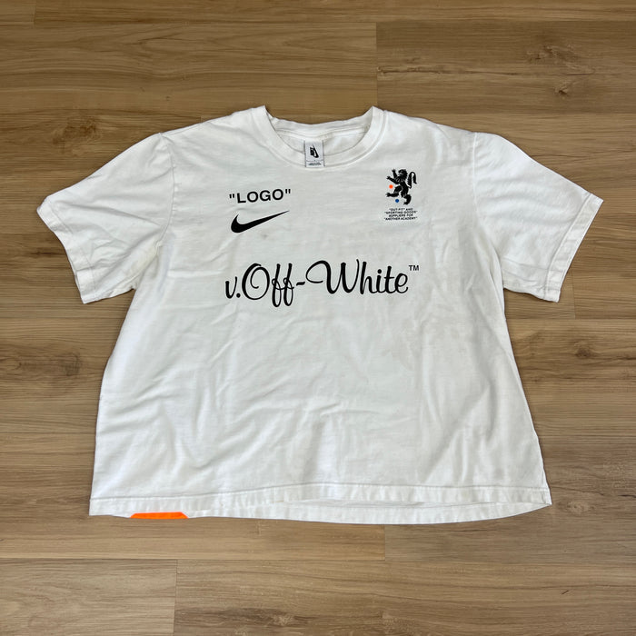 This is a Nike x Off-White Mercurial NRG T-Shirt White