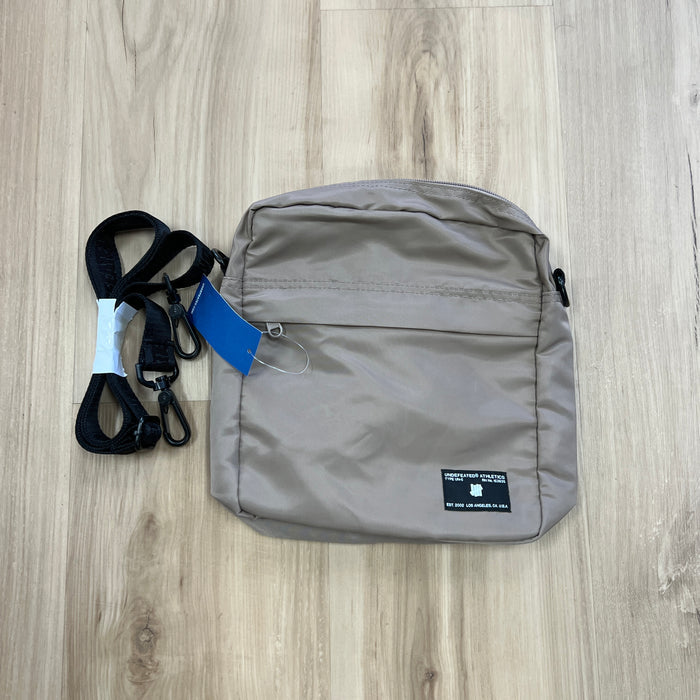 UNDEFEATED Flight Satin Shoulder Bag Nylon Beige
