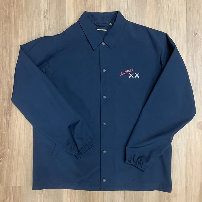 Uniqlo x KAWS x Andy Warhol Coach Jacket Navy Blue