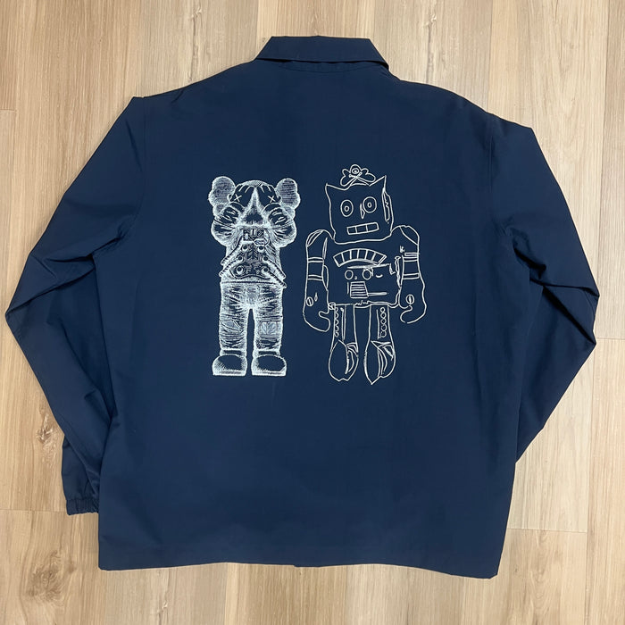 Uniqlo x KAWS x Andy Warhol Coach Jacket Navy Blue