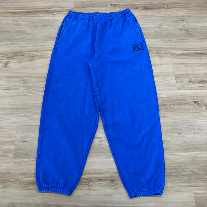 Nike x Stussy Acid Wash Sweatpants Blue