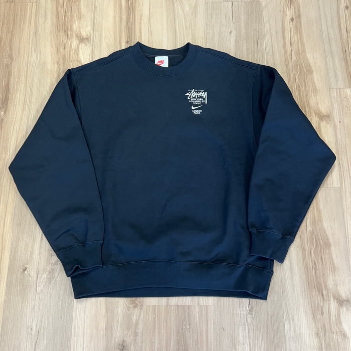 Nike x Stussy International Crewneck Black
