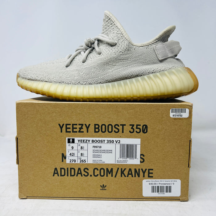 adidas Yeezy Boost 350 V2 Sesame SAT DEAL